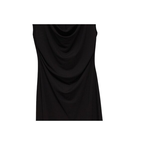 A Byer Midi Dress Size Medium Black Cowl Neck Evening Cocktail Formal Staple USA - Picture 3 of 12
